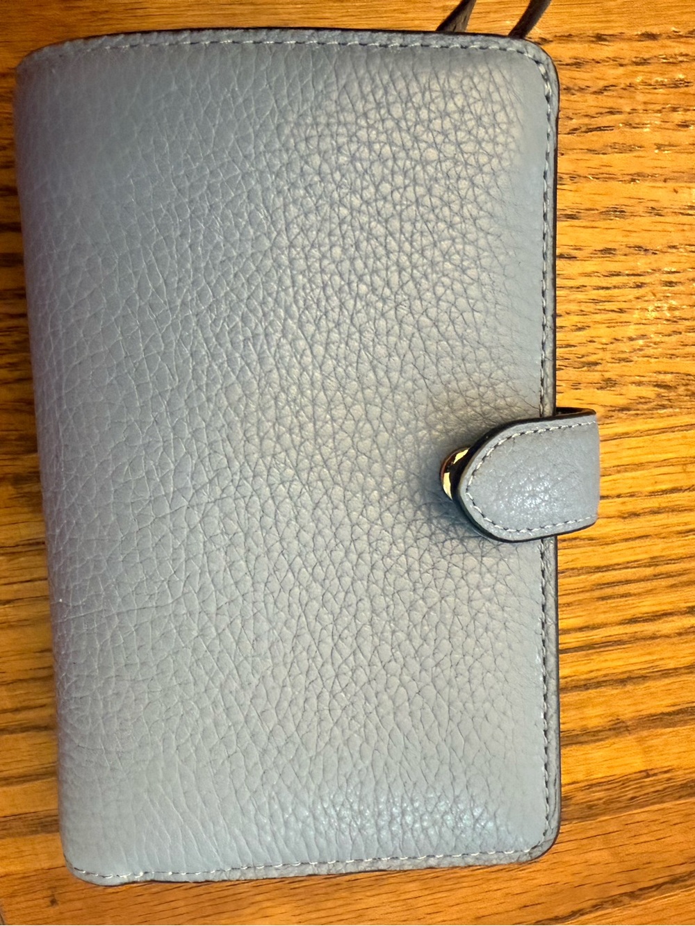 Kate SpadeNew York Pebbled Leather Wallet in dusty blue - Picture 2 of 4